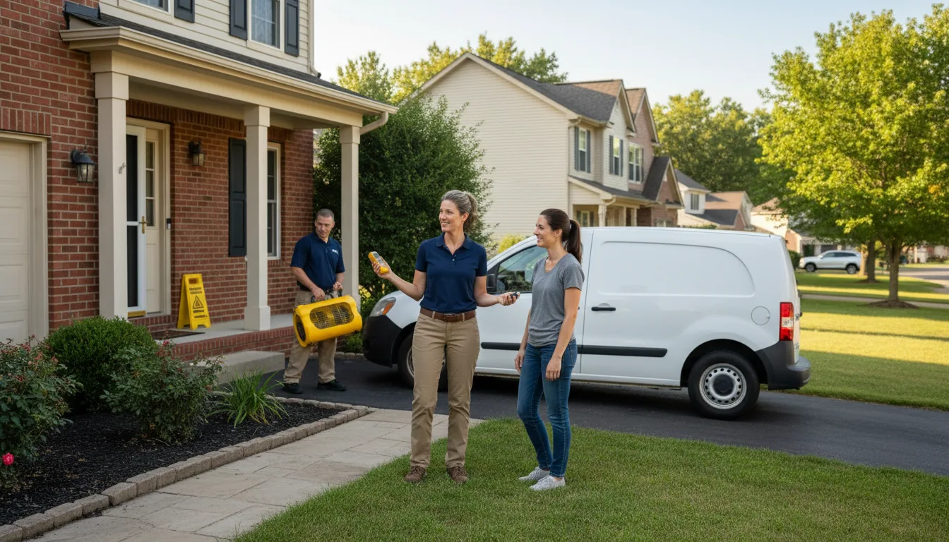 Residential water damage restoration in Warsaw, NC